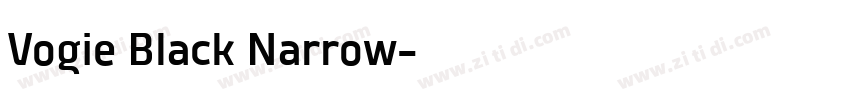 Vogie Black Narrow字体转换